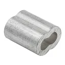 [MAHG-6] HOUR GLASS SWAGE SLEEVE ALUMINUM 3/16" FERRULE
